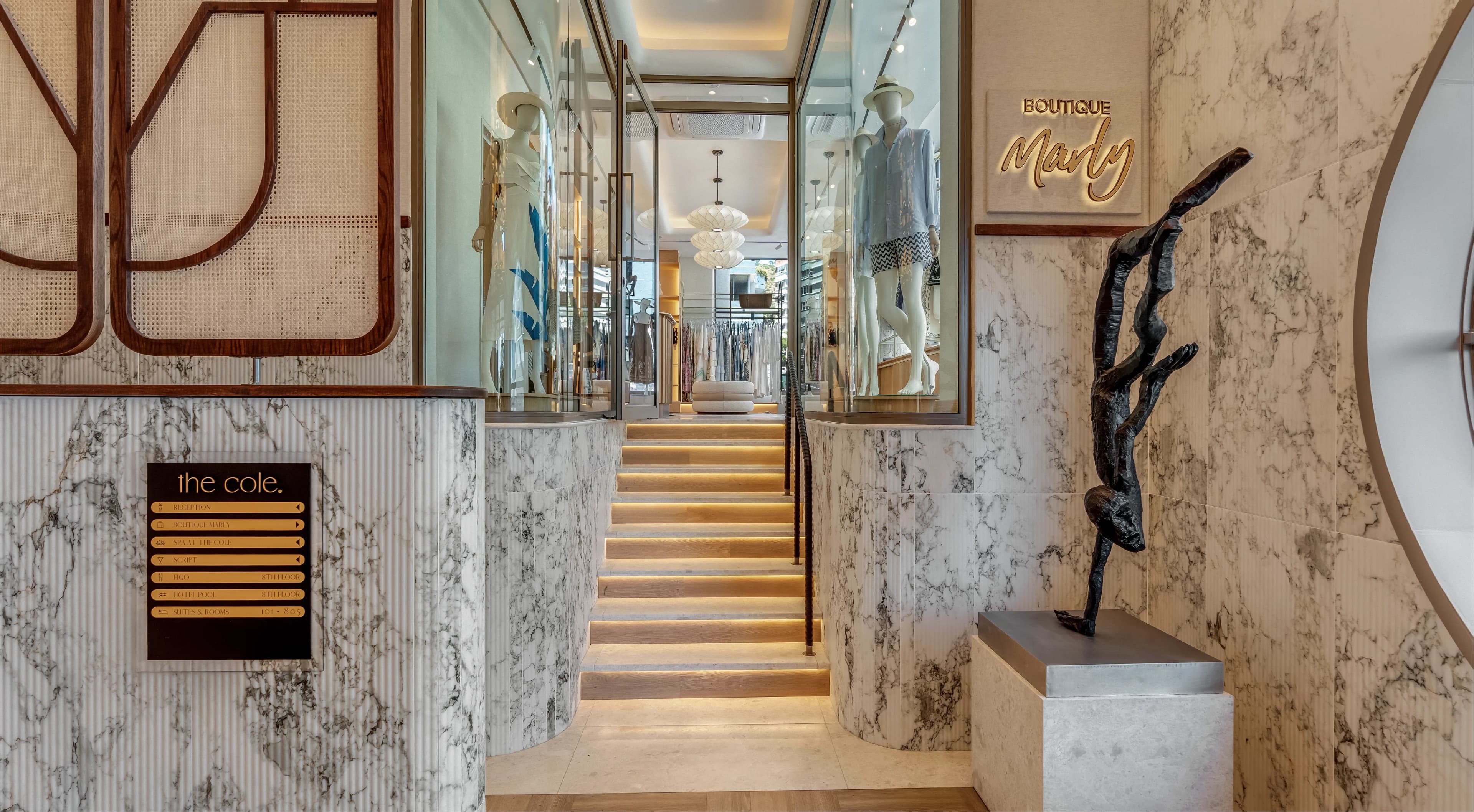 Boutique at The Cole entrance