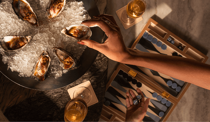 Eat, Sip, Stay at Script