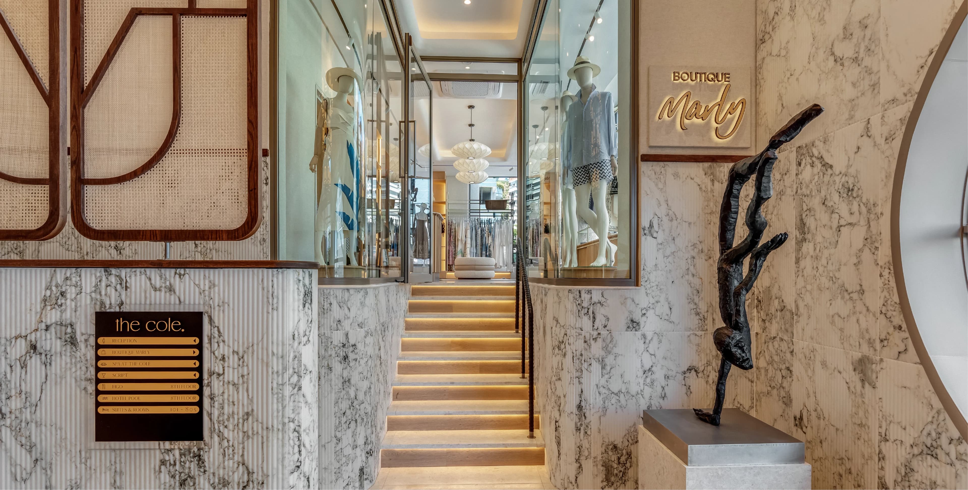 Boutique entrance space