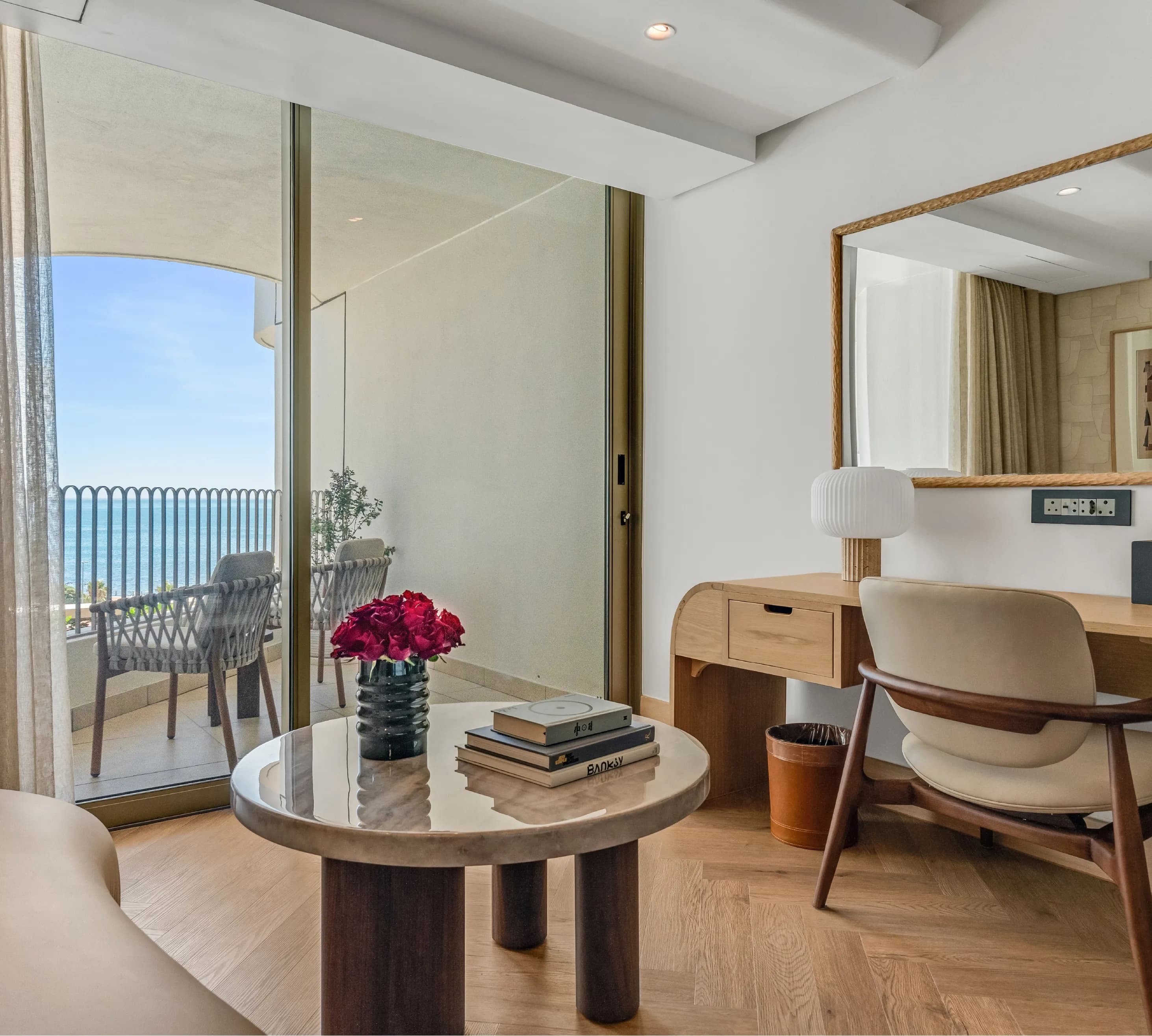 Classic Sea-Facing Room lounge to patio