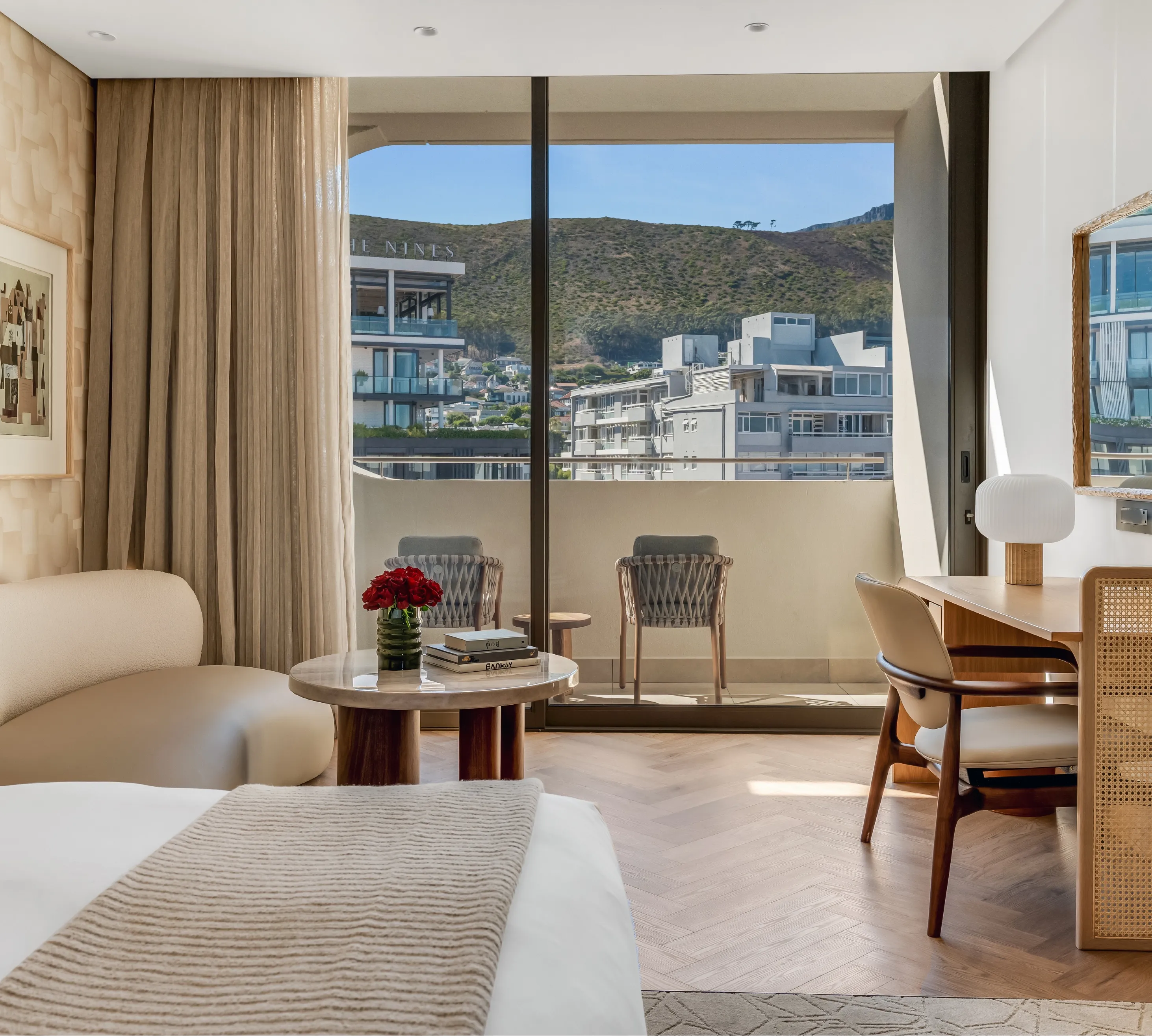 Mountain Room lounge view from bed