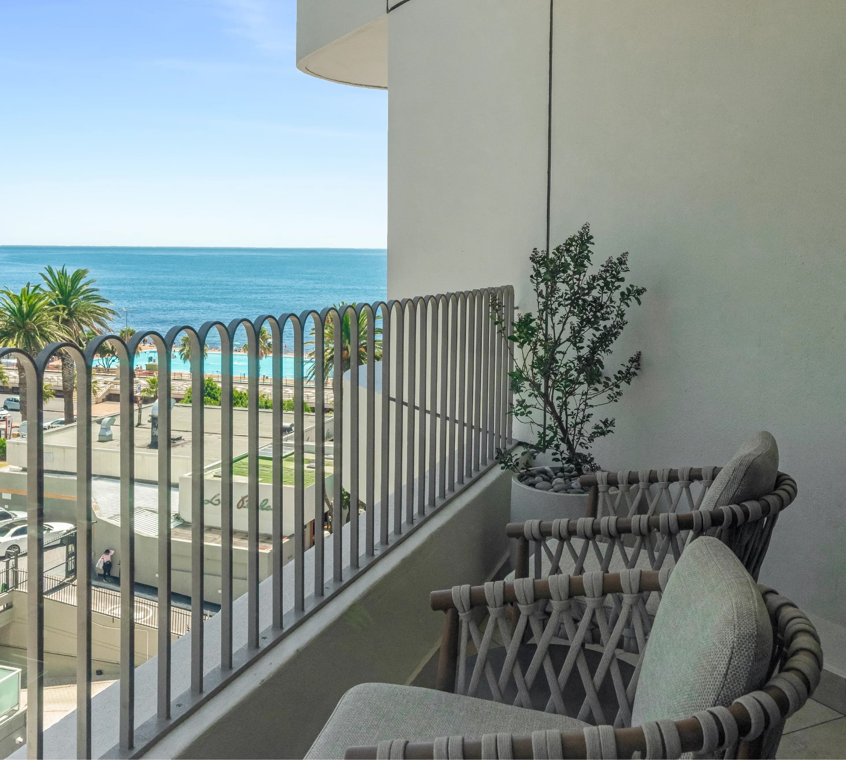 Sea-facing Suite patio view