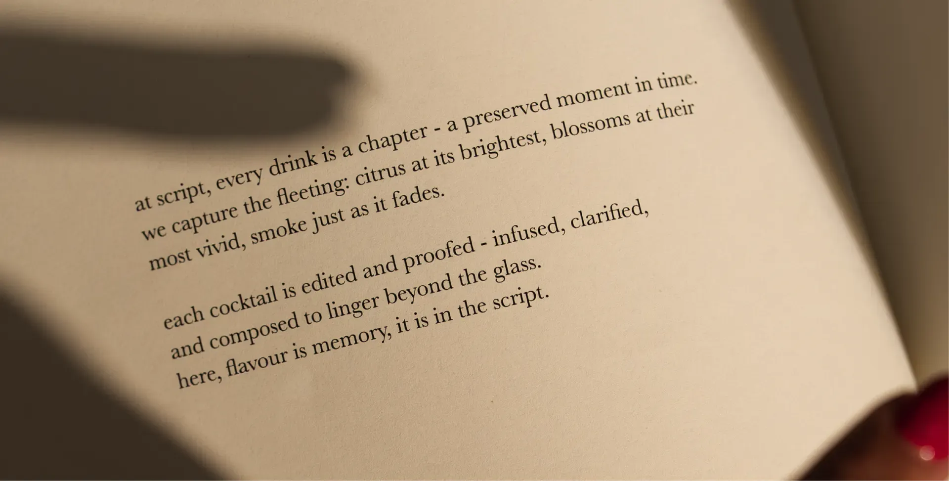 Script menu